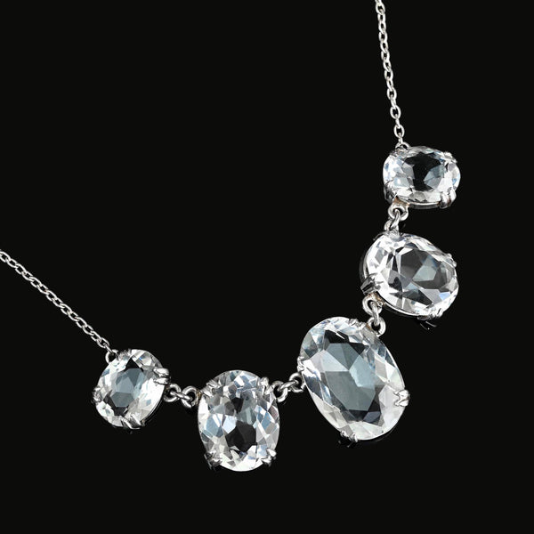 Vintage Art Deco Rock Crystal Necklace