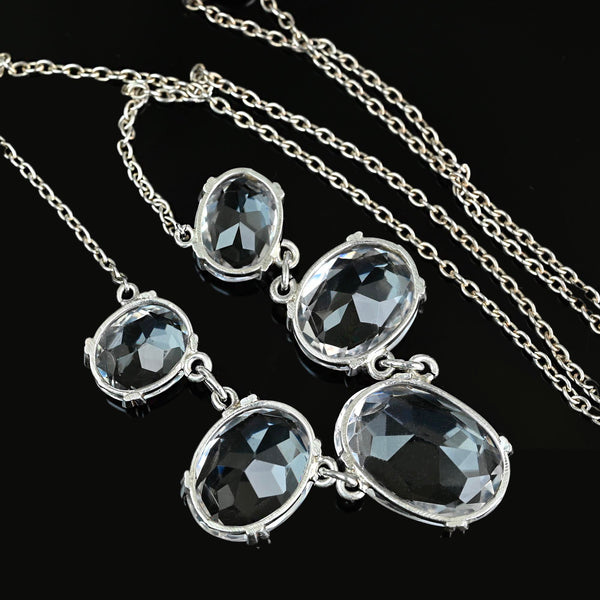 Vintage Art Deco Rock Crystal Necklace