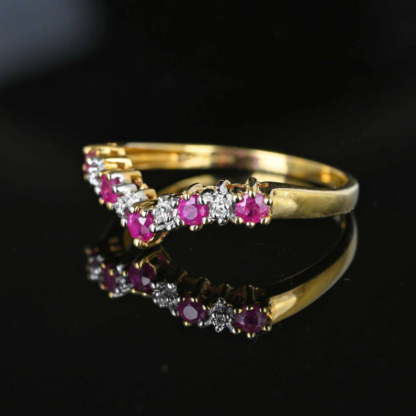 14K Gold Diamond Wishbone Ring – Nana Bijou