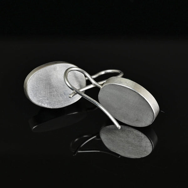 Vintage Egyptian Scarab Beetle Earrings Sterling Silver