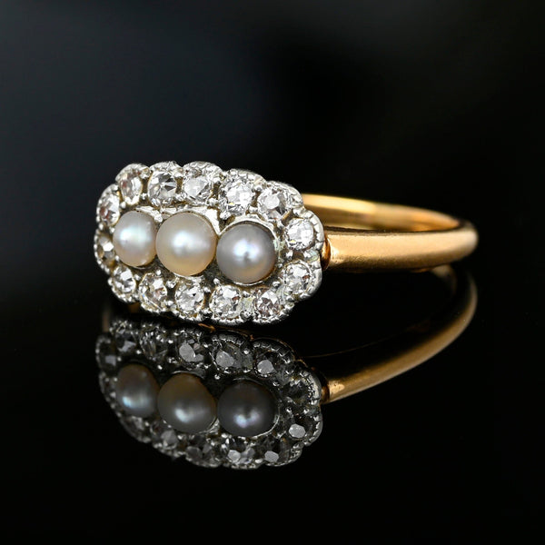 Flower Pearl Ring, White Pearl Ring, Vintage Ring, Natural Pearl, June –  Adina Stone Jewelry
