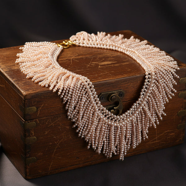 Angela Cummings Tiffany & Co. 18K Gold Pink Pearl Necklace