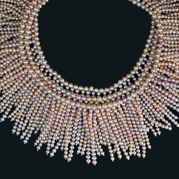 Angela Cummings Tiffany & Co. 18K Gold Pink Pearl Necklace