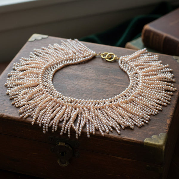 Angela Cummings Tiffany & Co. 18K Gold Pink Pearl Necklace