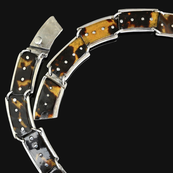 William Spratling Taxco Sterling Silver Shell Necklace