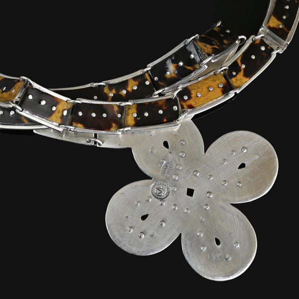 William Spratling Taxco Sterling Silver Shell Necklace