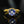 Load image into Gallery viewer, Vintage 14K Gold Sapphire Diamond Thistle Cluster Ring - Boylerpf
