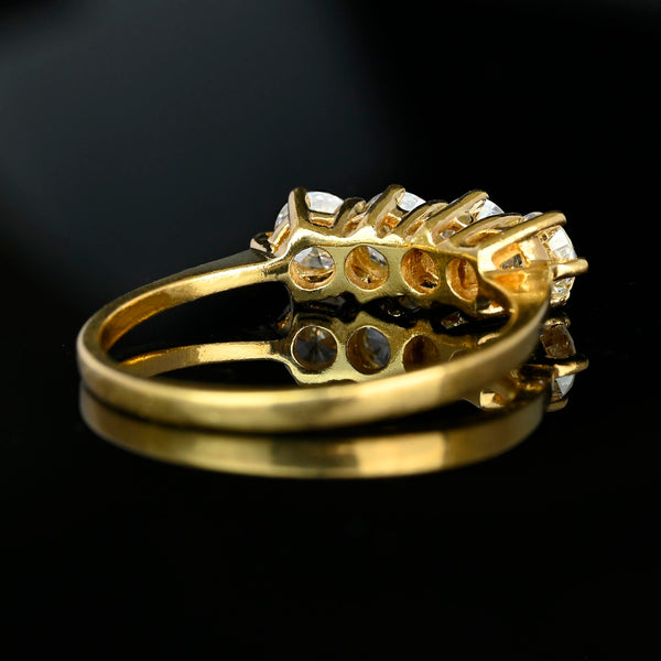 Edwardian Style Four Stone 1 CTW Diamond Ring in 14K Gold