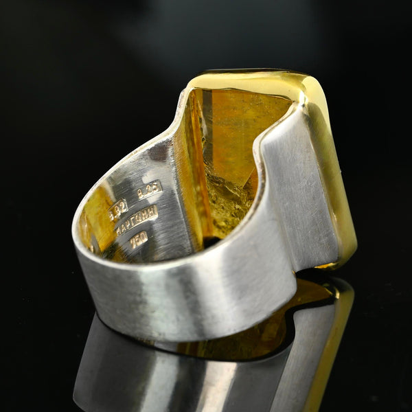 Maria Margoni Heliodor Yellow Beryl 18K Gold Ring