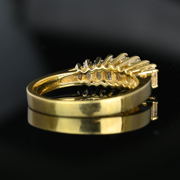 Exceptional 1 CTW Baguette Diamond Ring Band in 14K Gold - Boylerpf