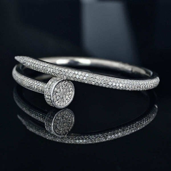 Cartier Inspired Juste Un Clou Diamond Nail Bracelet