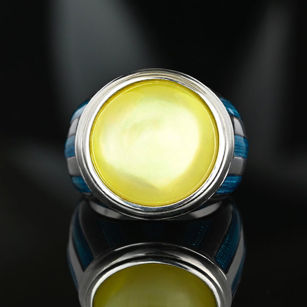 Theo Fennell Sterling Silver Lemon Quartz Signet Ring - Boylerpf