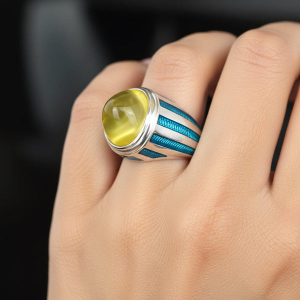 Theo Fennell Sterling Silver Lemon Quartz Signet Ring - Boylerpf