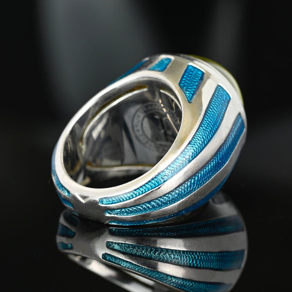 Theo Fennell Sterling Silver Lemon Quartz Signet Ring - Boylerpf