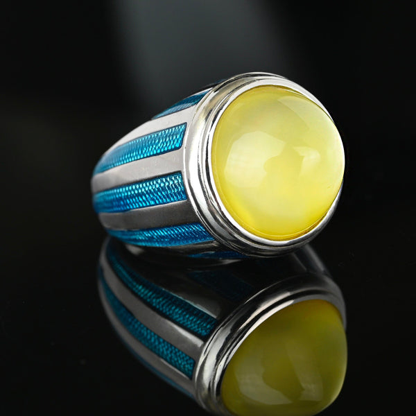 Theo Fennell Sterling Silver Lemon Quartz Signet Ring - Boylerpf
