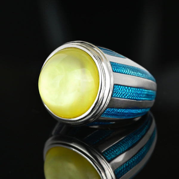 Theo Fennell Sterling Silver Lemon Quartz Signet Ring - Boylerpf