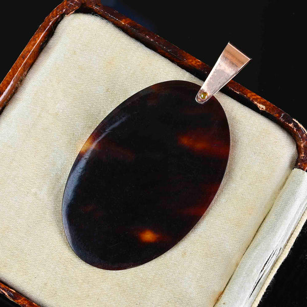 Antique 9K Rose Gold Cross Pique Pendant - Boylerpf