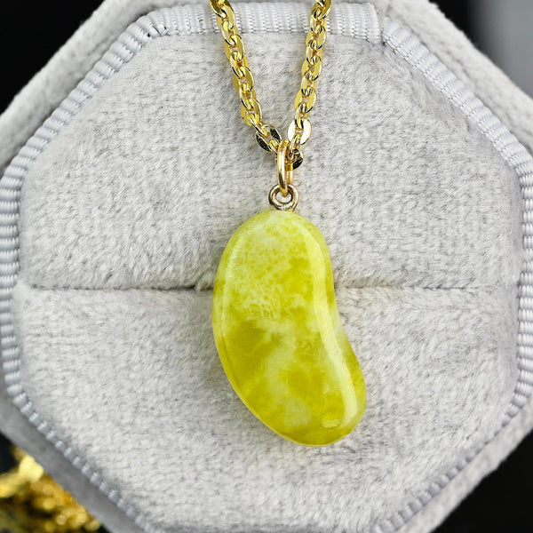 Vintage Gold Lucky Bean Iona Charm Pendant - Boylerpf