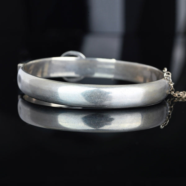 Antique Silver Buckle Bracelet Bangle, Circa 1909