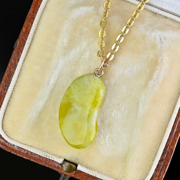 Vintage Gold Lucky Bean Iona Charm Pendant - Boylerpf