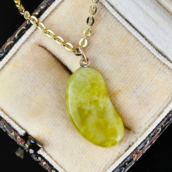 Vintage Gold Lucky Bean Iona Charm Pendant - Boylerpf