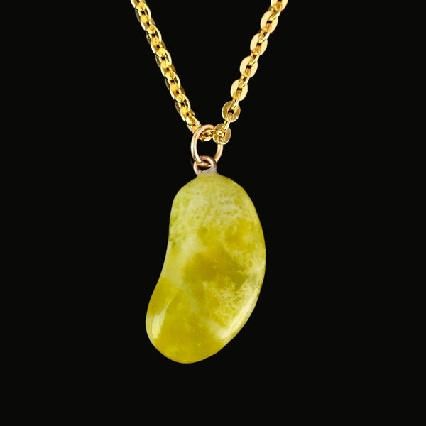 Vintage Gold Lucky Bean Iona Charm Pendant - Boylerpf