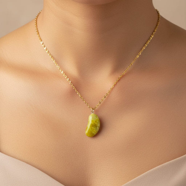 Vintage Gold Lucky Bean Iona Charm Pendant - Boylerpf