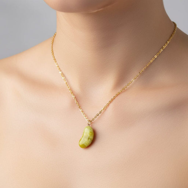 Vintage Gold Lucky Bean Iona Charm Pendant - Boylerpf