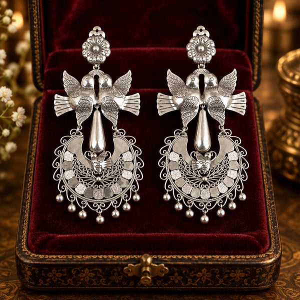 Vintage Federico Jimenez Sterling Silver Chandelier Earrings