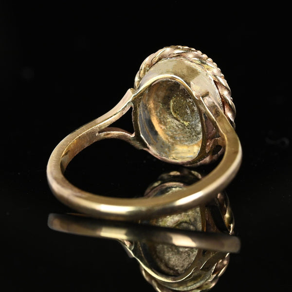 Vintage Retro 1940s Gold Garnet Cabochon Ring - Boylerpf
