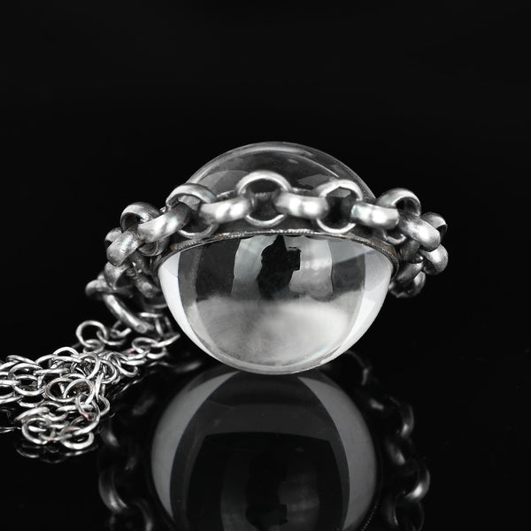 1930s Art Deco Pools of Light Rock Crystal Necklace