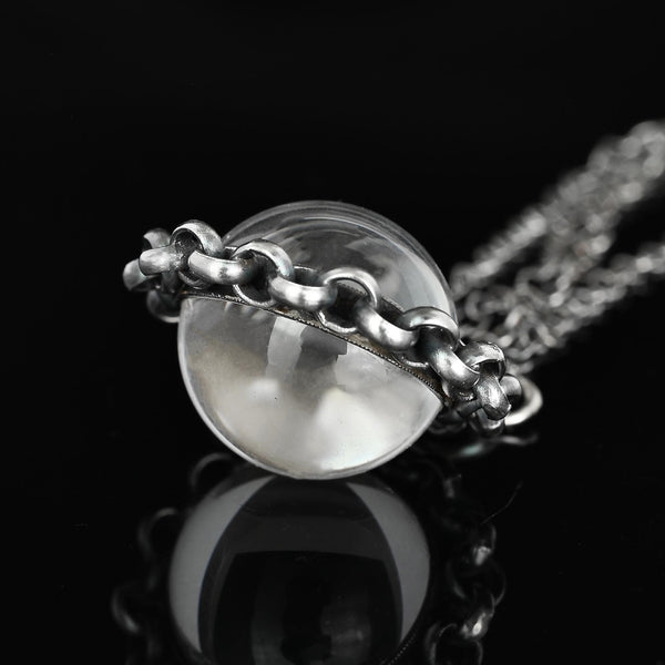 1930s Art Deco Pools of Light Rock Crystal Necklace