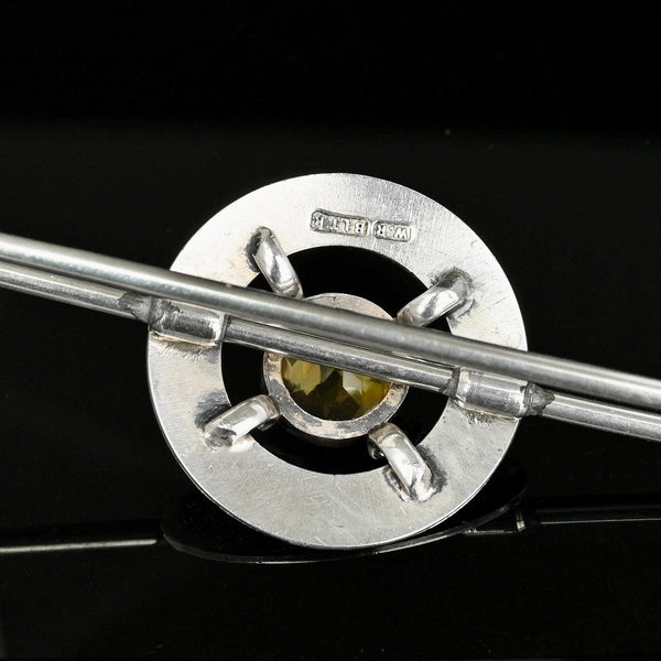 Rare William Robb of Ballater Citrine Scottish Kilt Pin Brooch - Boylerpf