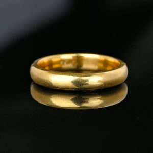 Vintage Heavy 18K Gold Wedding Ring Band - Boylerpf