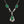 Load image into Gallery viewer, Arts &amp; Crafts Silver Green Chrysoprase Chalcedony Necklace - Boylerpf
