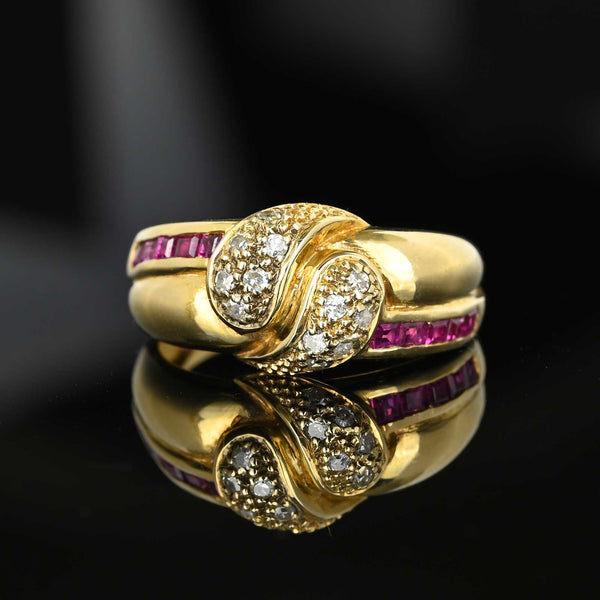 snake ring | 14K gold | white diamond - Porch Light