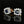 Load image into Gallery viewer, Antique Victorian Sapphire Halo Screw Back Earrings
