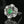Load image into Gallery viewer, Art Deco 14K White Gold Emerald Cabochon Diamond Ring - Boylerpf
