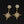 Load image into Gallery viewer, Vintage 14K Gold Diamond Star Dangle Drop Earrings

