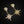 Load image into Gallery viewer, Vintage 14K Gold Diamond Star Dangle Drop Earrings
