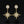 Load image into Gallery viewer, Vintage 14K Gold Diamond Star Dangle Drop Earrings
