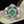 Load image into Gallery viewer, Art Deco 14K White Gold Emerald Cabochon Diamond Ring - Boylerpf
