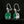 Load image into Gallery viewer, Vintage Silver Filigree Chrysoprase Chalcedony Earrings - Boylerpf
