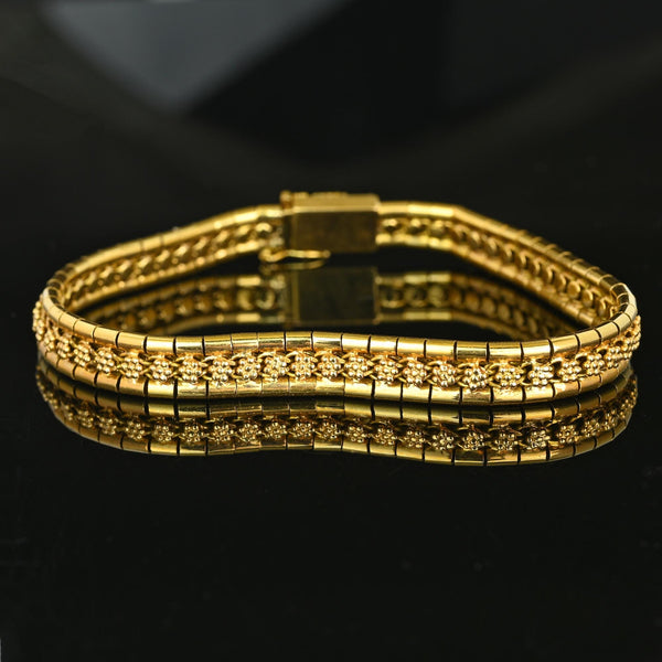 ON HOLD Vintage Portuguese 19.2K Gold Bracelet with Turquoise