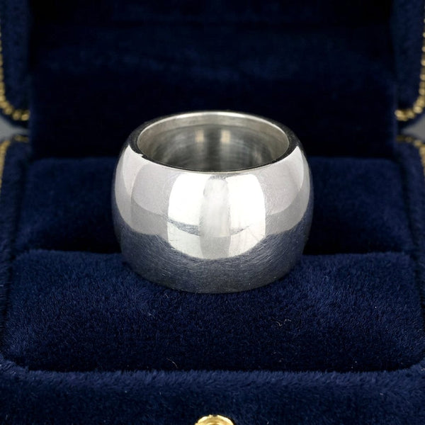 Vintage H. Fred Skaggs Sterling Silver Wide Band Ring - Boylerpf