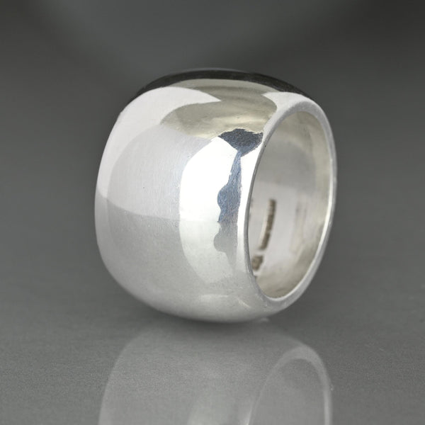 Vintage H. Fred Skaggs Sterling Silver Wide Band Ring - Boylerpf