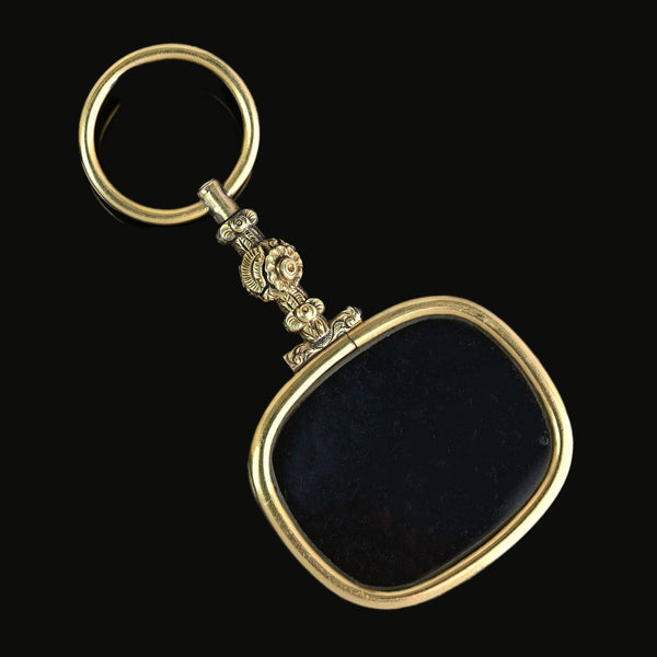 Antique Georgian Pinchbeck Quizzing Magnifying Pendant - Boylerpf
