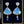 Load image into Gallery viewer, Vintage Diamond Tanzanite Carved Moonstone Earrings, Platinum &amp; 14k Gold - Boylerpf
