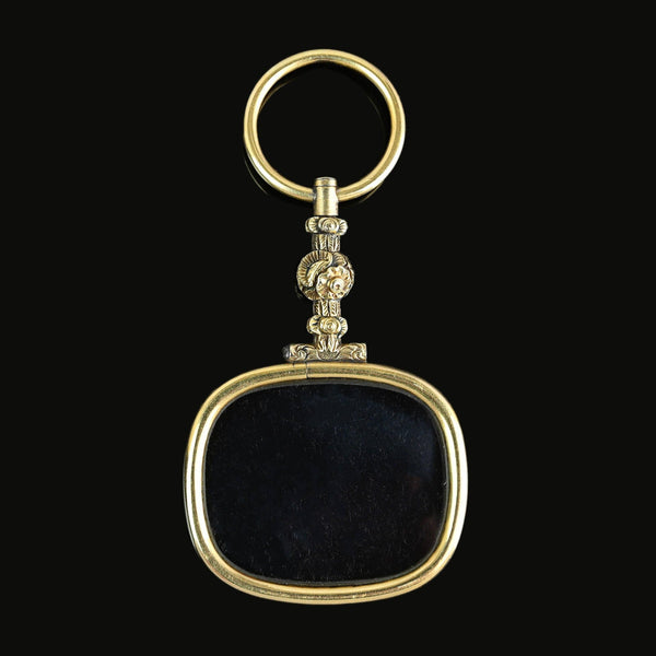 Antique Georgian Pinchbeck Quizzing Magnifying Pendant - Boylerpf