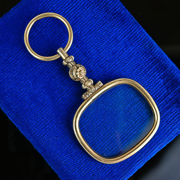 Antique Georgian Pinchbeck Quizzing Magnifying Pendant - Boylerpf